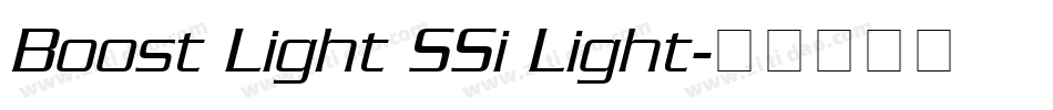 Boost Light SSi Light字体转换